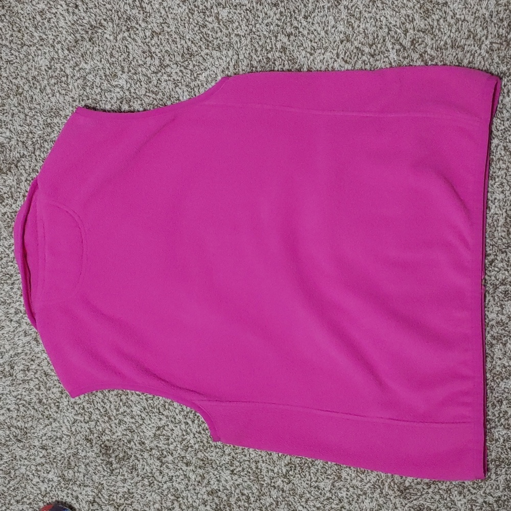 Ralph Lauren Hot Pink Fleece Vest - Picture 6 of 6